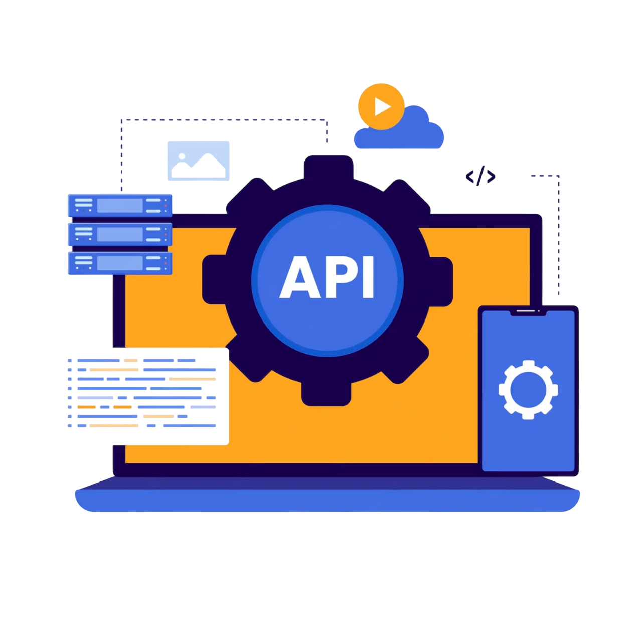 Connectors and Integrations ERP Illustration